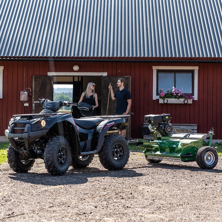 Slagleklipper ATV med bagklap, 1,2 m, 15 hk