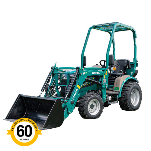 Kompakttraktor Lovol 25 hk med frontlæsser, uden førerhus