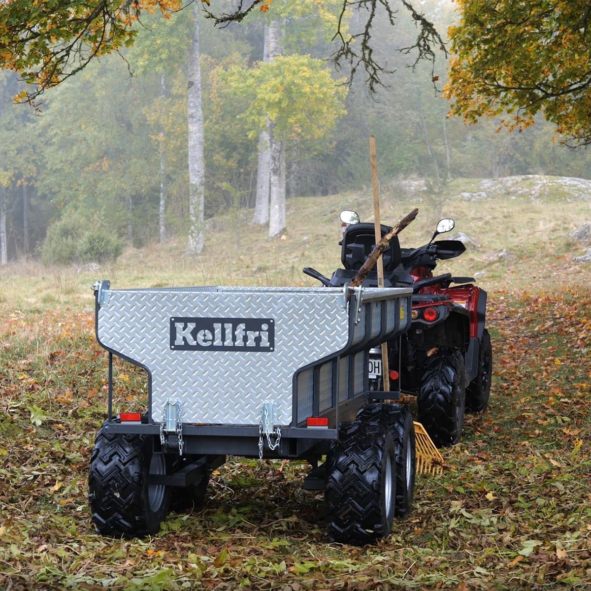 Tipvogn ATV 1.420 kg med elhydraulisk tipning - Kellfri