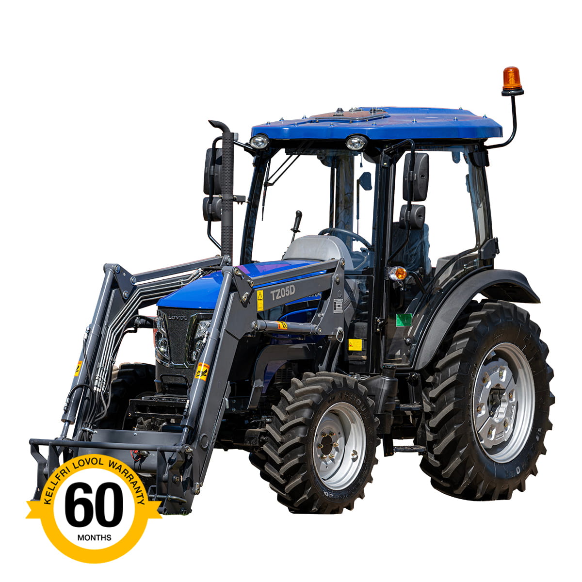Traktor Lovol 75 hk 4WD med frontlæsser, Stage V