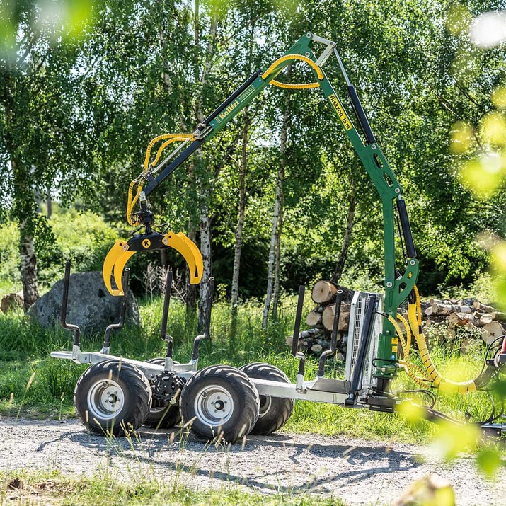 Skovvogn ATV 3 ton, med kran 4,2 m