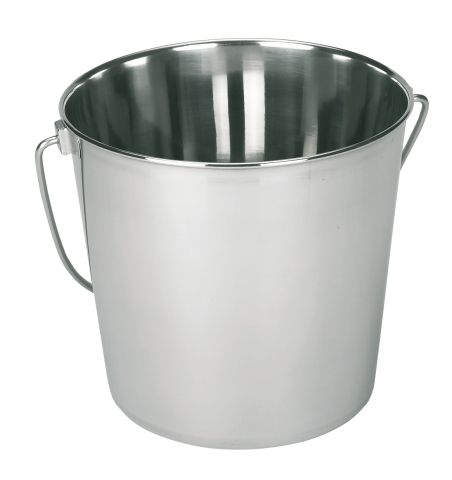 Spand rustfri med gravering, 12,3 l