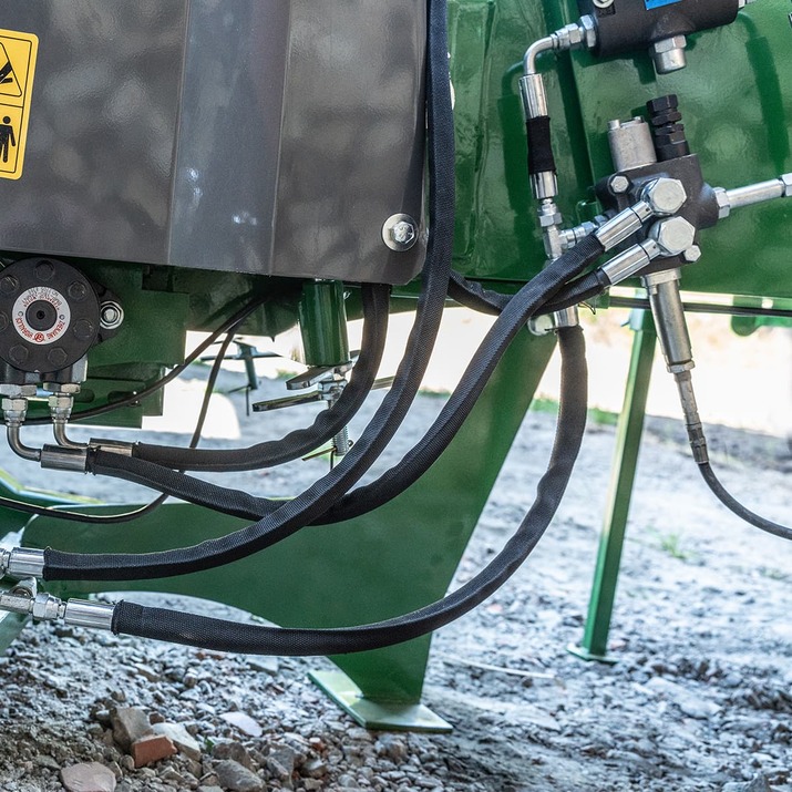 Flishugger 170, hydraulisk indføring, med pumpe og tank
