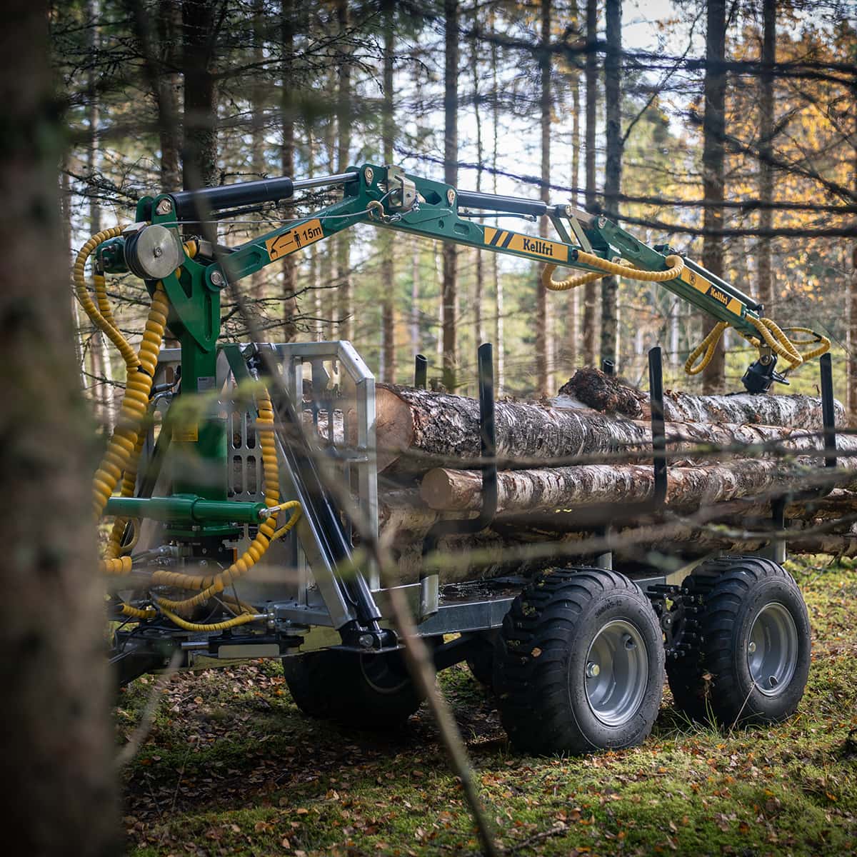 Skovvogn ATV 3 ton, med kran 4,2 m