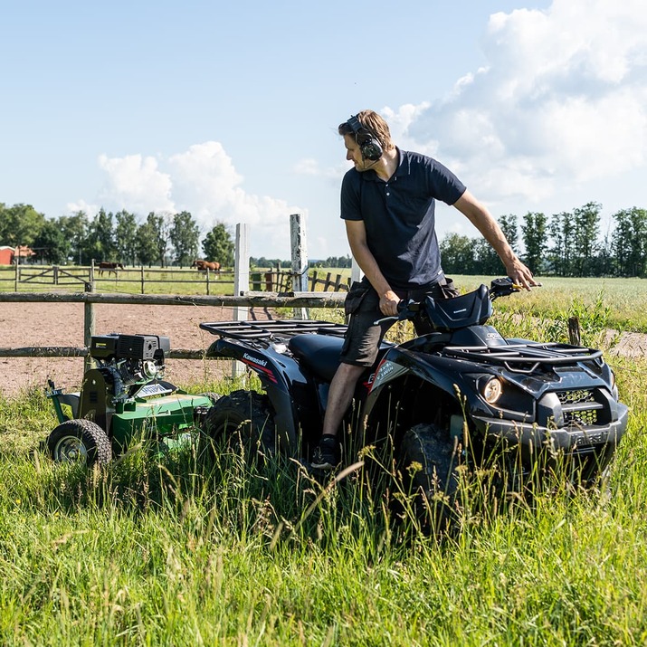 Slagleklipper ATV med bagklap, 1,2 m, 15 hk